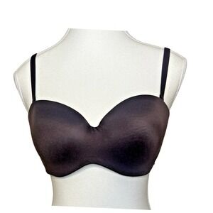 Victoria's Secret Body By Victoria Lined Strapless Convertible Bra 34D Brown‎